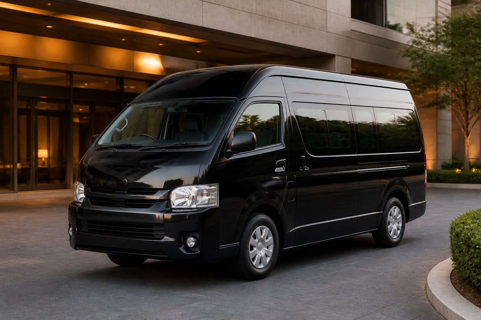 Toyota Hiace, van configurada para pasajeros